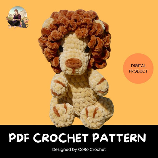Noa the baby Lion - PDF Crochet Pattern - Patron au crochet - English (US terms) - Français